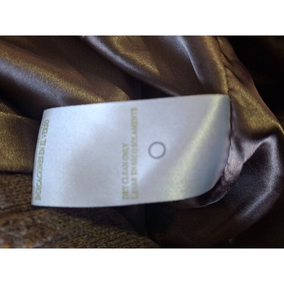 Green Tea Brown Vest Ladies' XL  Faux Fur Lining - Picture 6 of 8